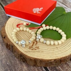 Vòng Dâu Tằm 2 Bi Bạc + Giáp Rắn Cho Bé Tuổi Ất Tỵ 2025